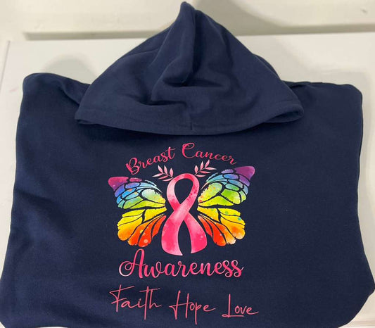 Cancer Awareness Hoodie Black unisex
